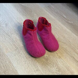 MEXX Felt Slip-on soft, warm, and cozy with outdoor sole Candy Pink EU Size 29